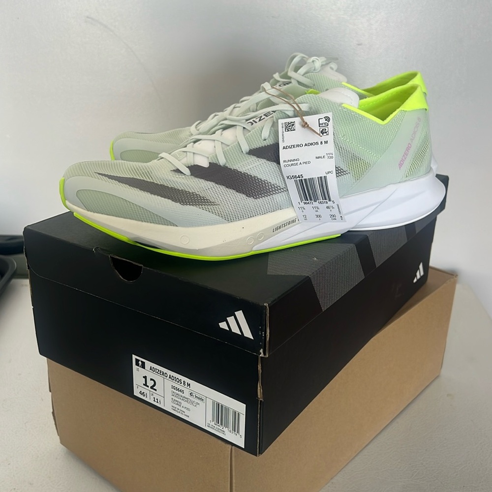 [HQ4656] Men’s Adidas ADIZERO ADIOS 8M MENS 12